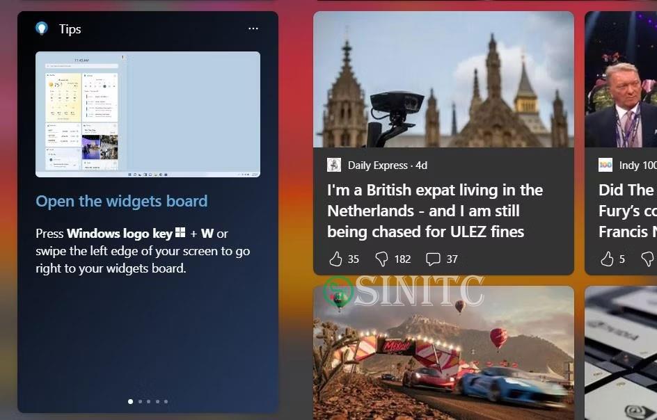 Widget Tips trên Windows 11