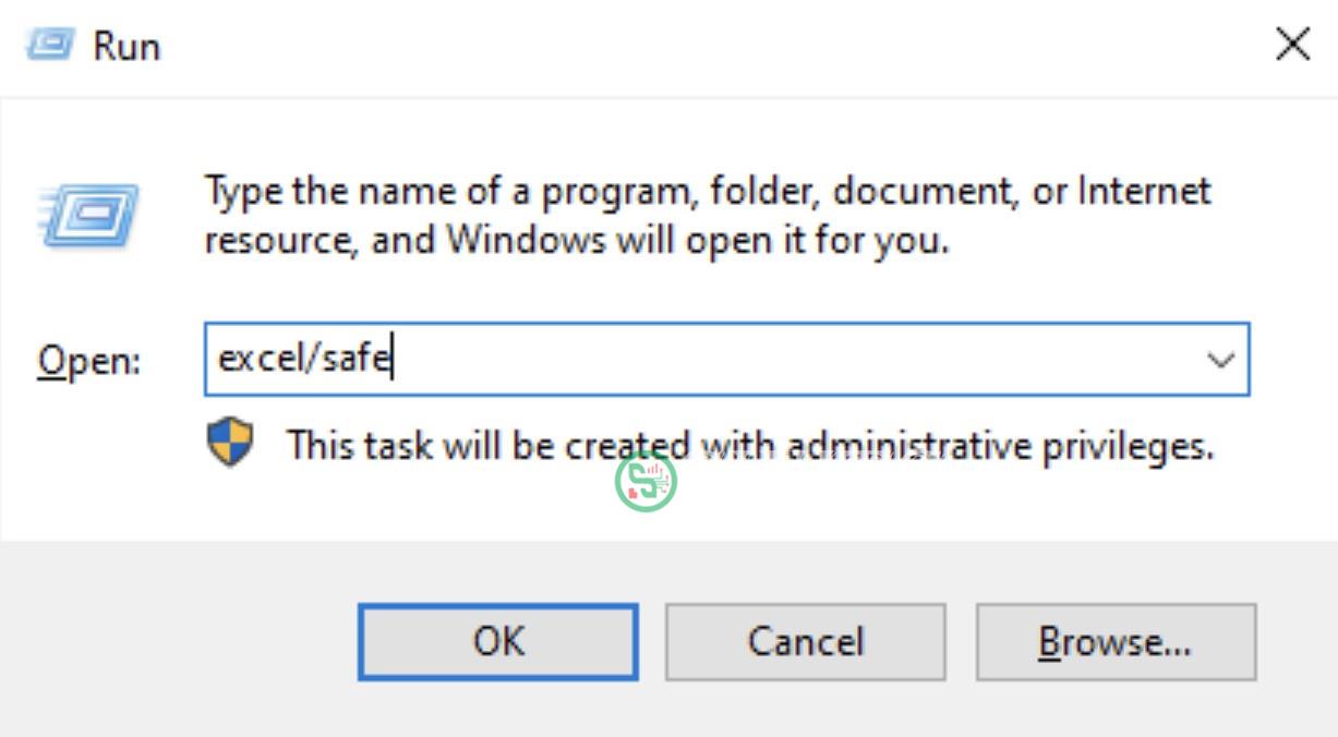 Vào Safe Mode của Excel