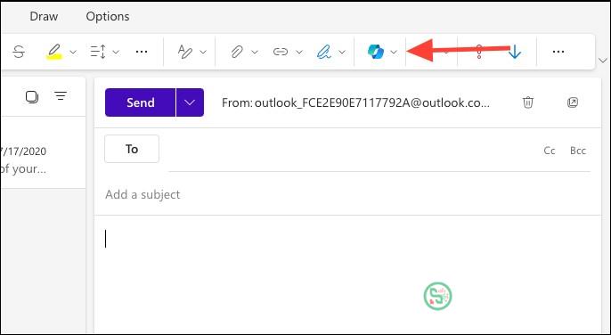 Tạo email mới Outlook bằng Copilot 