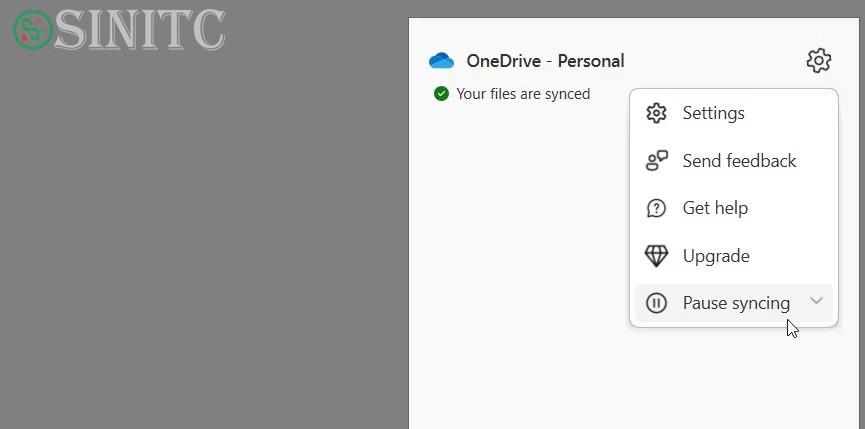 Tạm dừng đồng bộ trong OneDrive