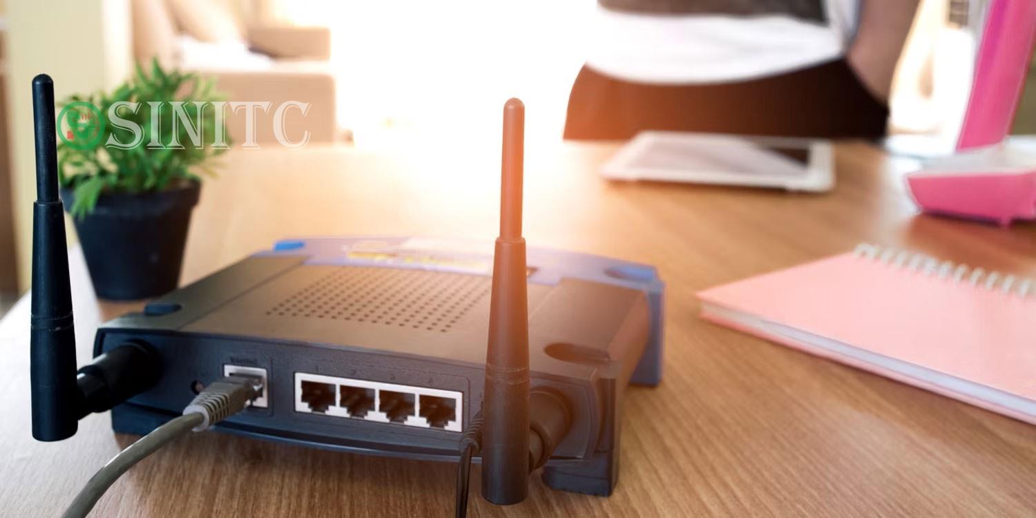 Router với các cổng LAN phía sau 