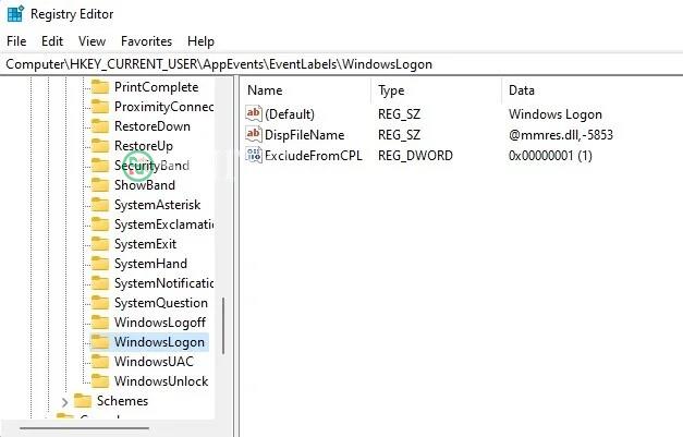 Key WindowsLogon trong Windows Registry.