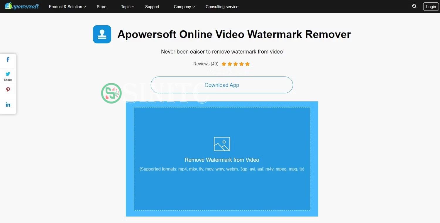 Apowersoft Online Video Watermark Remover