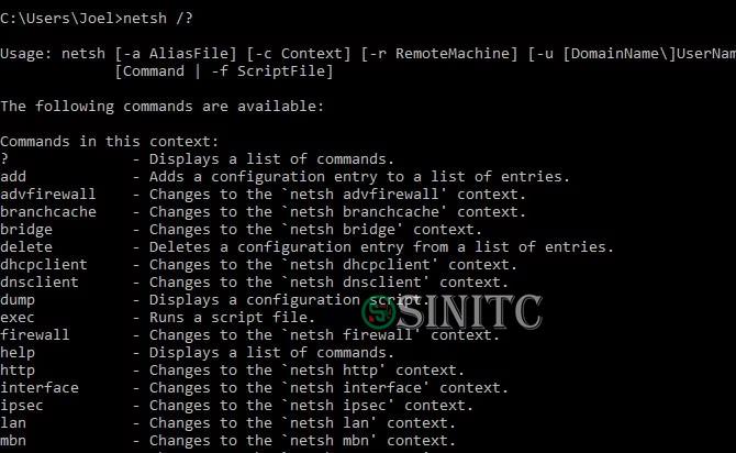 Xem tất cả bối cảnh Network Shell
