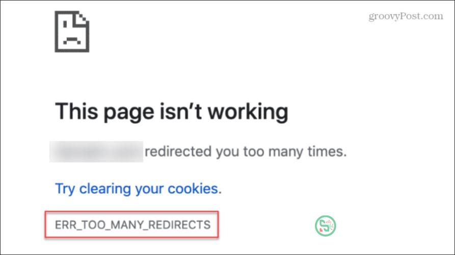 Lỗi Google Chrome Err_Too_Many_Redirects