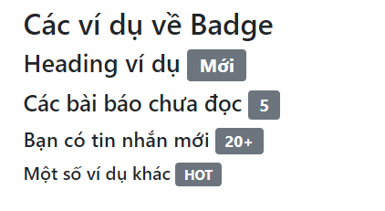 Badge cơ bản