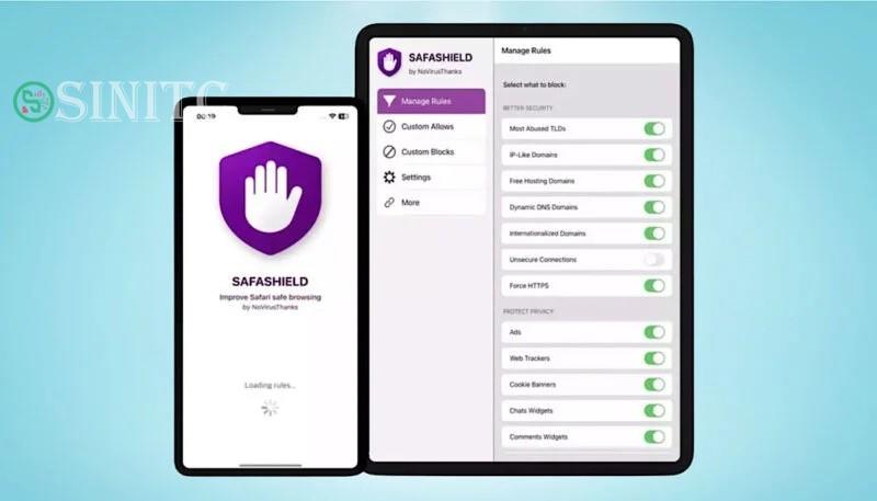 Ứng dụng Safashield cho iPhone và iPad