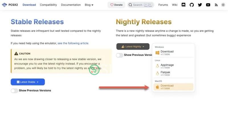 PCSx2 phát hành phiên bản Nightly