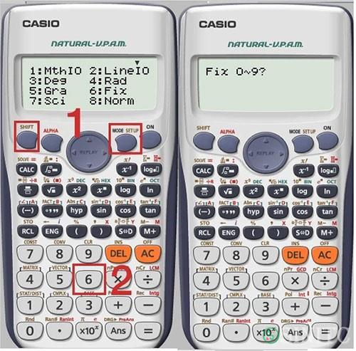 Cách làm tròn số trên máy tính Casio FX 570