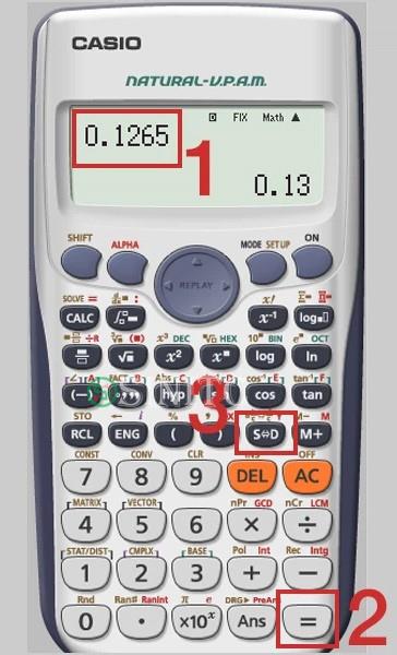 Làm tròn số trên máy tính Casio FX 570