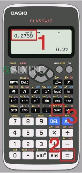 Làm tròn số trên Casio 580VNX