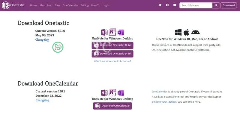 Template Onenote Ontetastic miễn phí