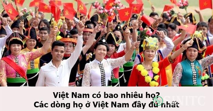 Có bao nhiêu họ ở Việt Nam