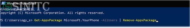 Gỡ cài đặt ứng dụng bằng PowerShell