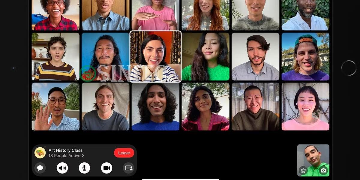 Chat Group FaceTime trên iPad