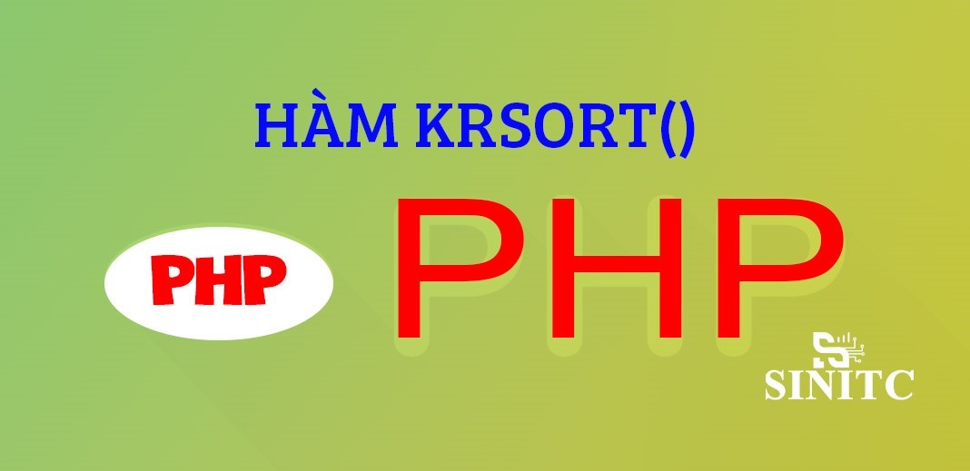 Hàm krsort() trong php