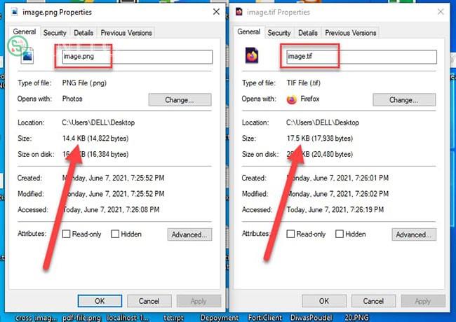 Dung lượng file TIFF lớn hơn so với các hình ảnh JPEG, PNG và WEBP