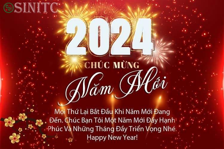 Ảnh chúc mừng năm mới 2024 cho bạn bè 