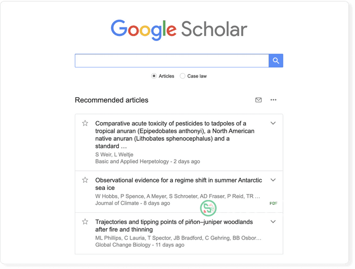 Trang chủ Google Scholar