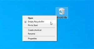 Cách tạo shortcut dọn sạch recycle bin trên windows 10/11!