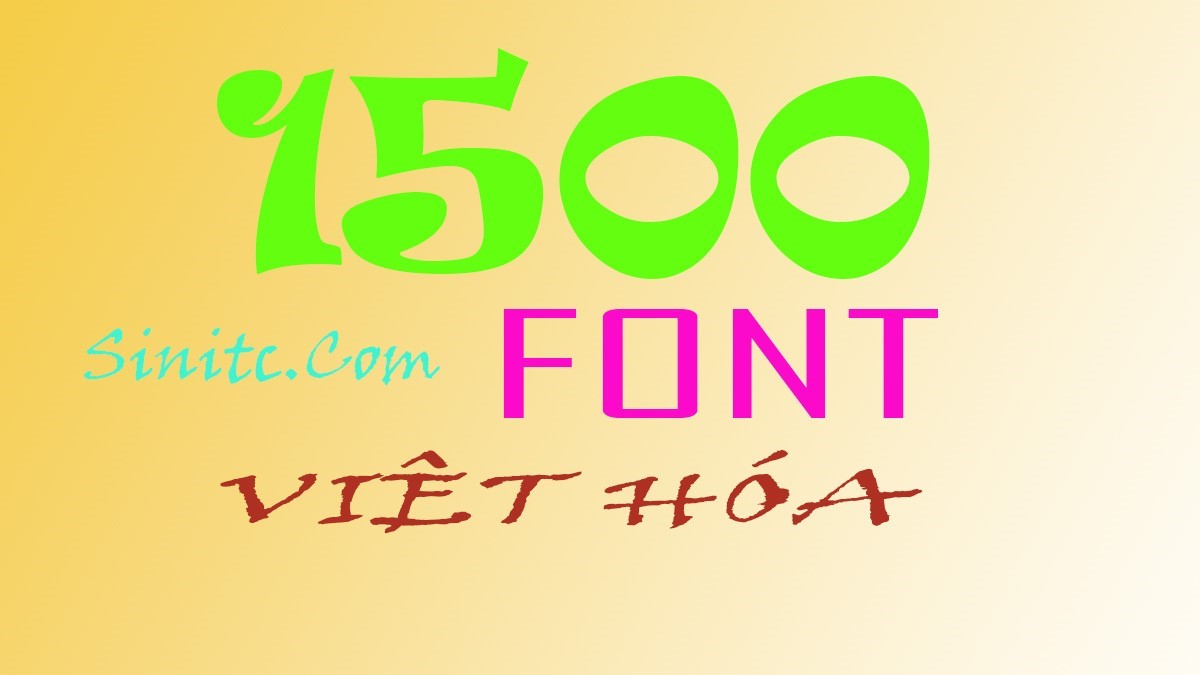 Tải font chữ tiếng việt của thái