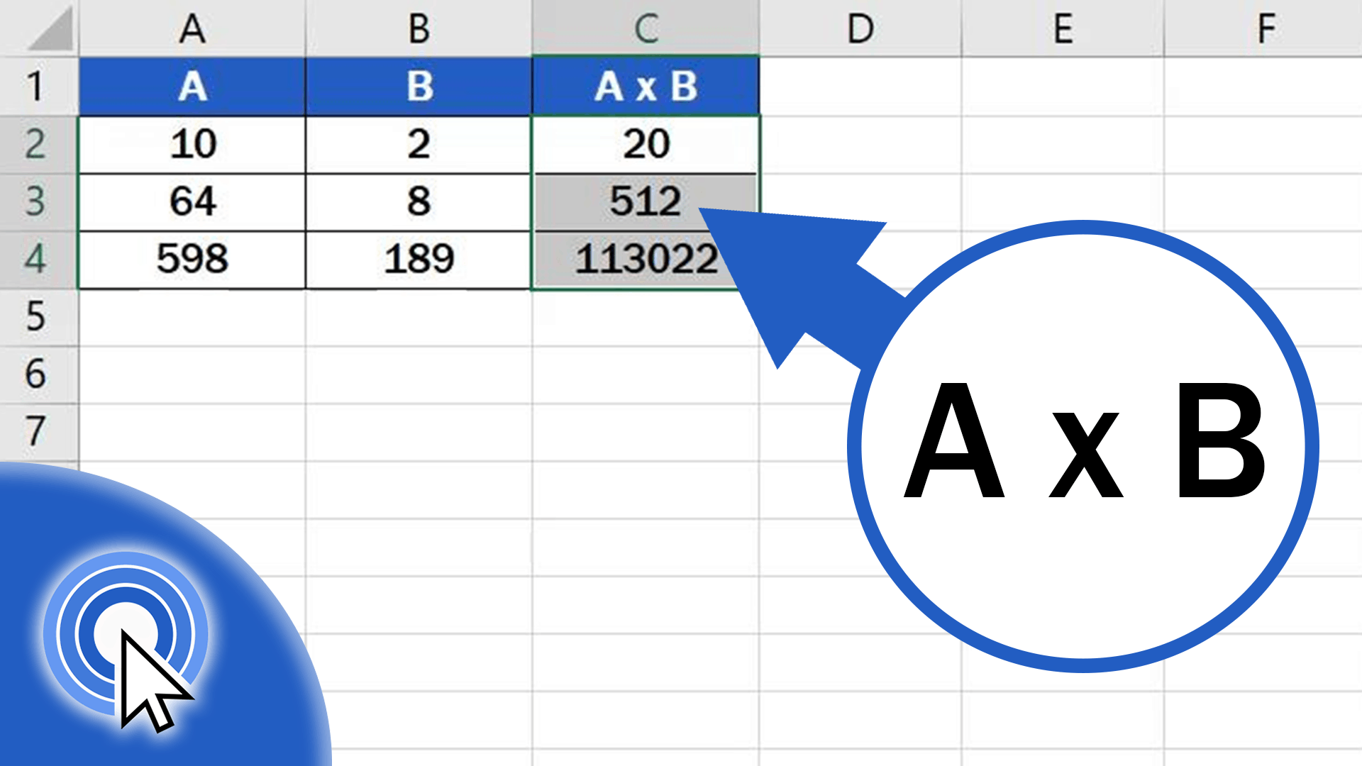 Cách nhân và phép nhân trong excel