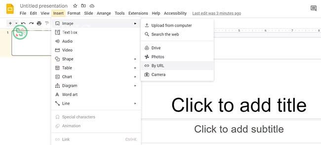 Chèn hình ảnh vào Google Slides
