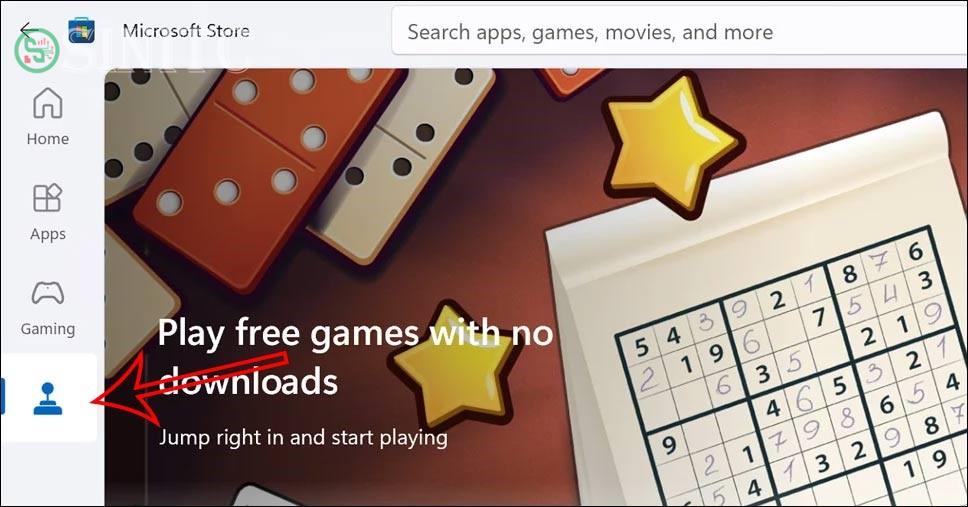 Truy cập tab Arcade Microsoft Store