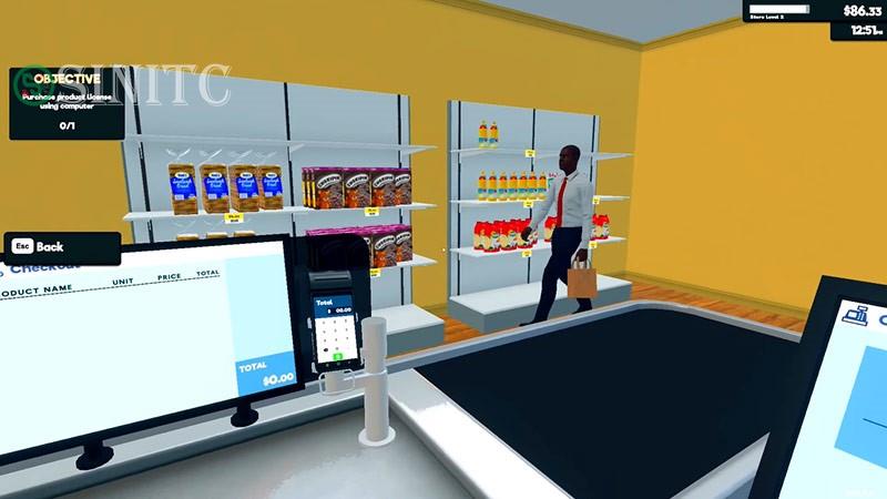 thu hut khach hang supermarket simulator