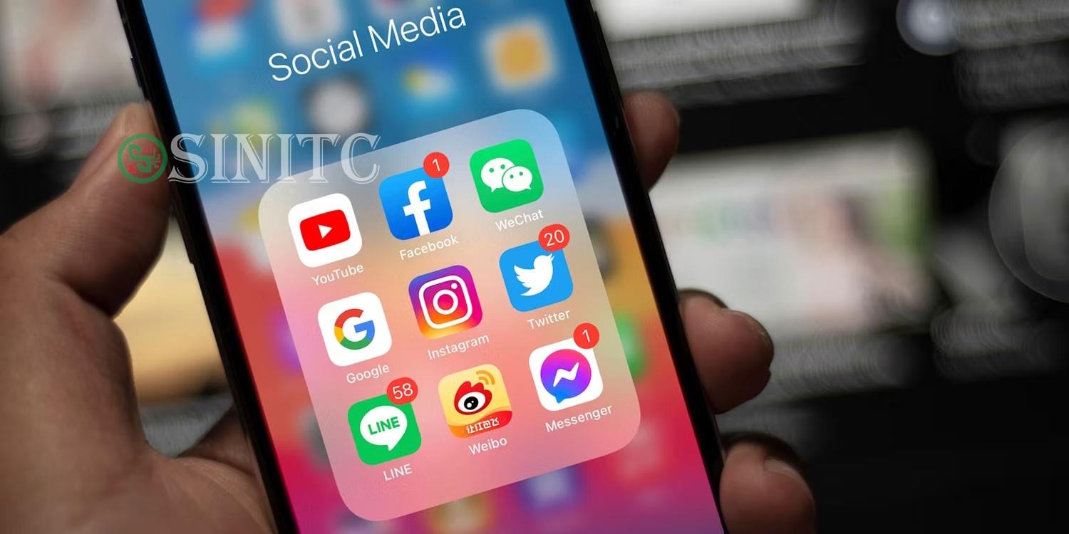 Thư mục ứng dụng Social Media trên iPhone