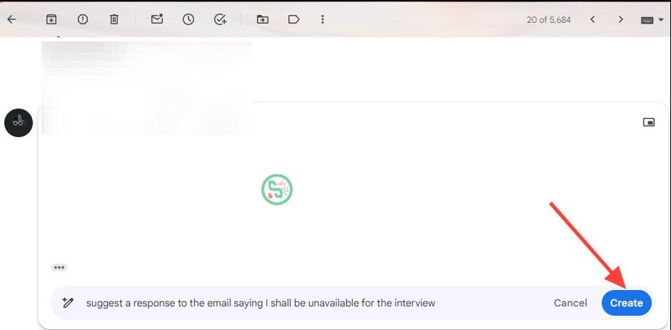 Phản hồi email Gmail soạn bằng Gemini