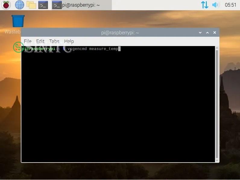 Lệnh kiểm tra nhiệt độ CPU Raspberry Pi