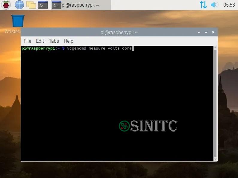 Lệnh kiểm tra điện áp CPU Raspberry Pi