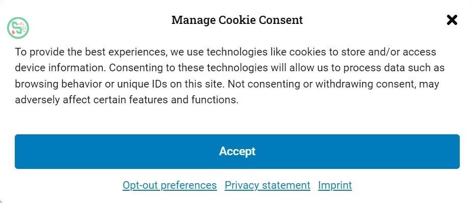Biểu ngữ tuân thủ quy định của cookie