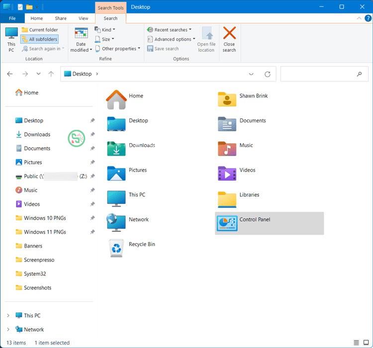 Cửa sổ File Explorer với ribbon mở