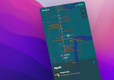 Tìm kiếm vị trí iphone bằng tính năng ẩn, không sử dụng iclound