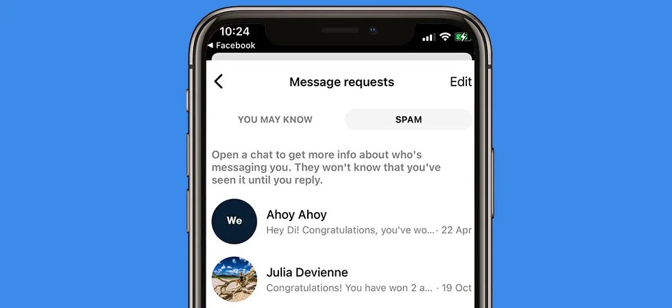 Cách bỏ spam trên messenger mà không cần nhắn tin