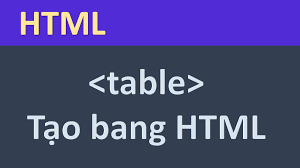 Bảng html