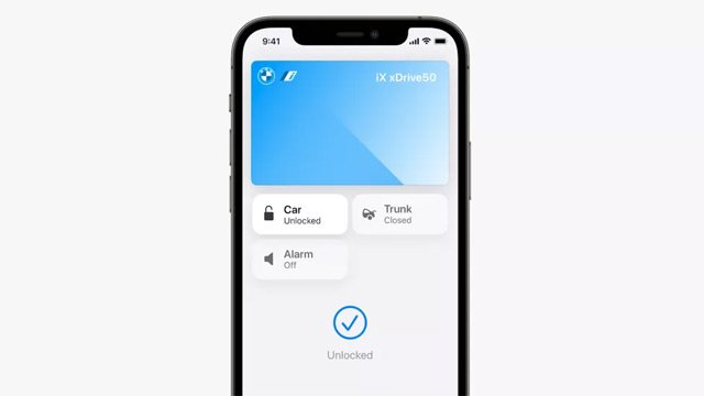 Apple Wallet giúp người dùng mở khóa và cốp xe.